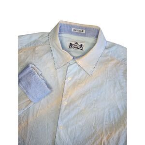 RG Robert Graham Mens XL Button‎ Up Long Sleeve Flip Cuff Fade Abstract Diamond